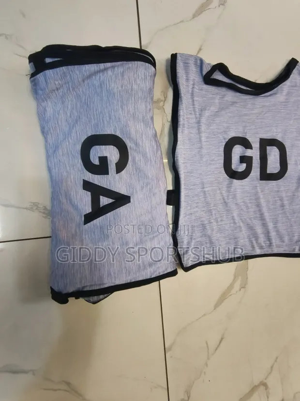 Ash Gray Netball Bibs - 1