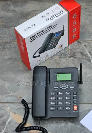 GSM Fixed Wireless Desk Telephone With LCD Dual SIM