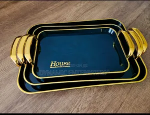 3pcs Acrylic Breakfast Trays - Big Size