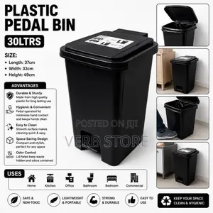 NEL Pedal Bin – 30 Litres (Plain)
