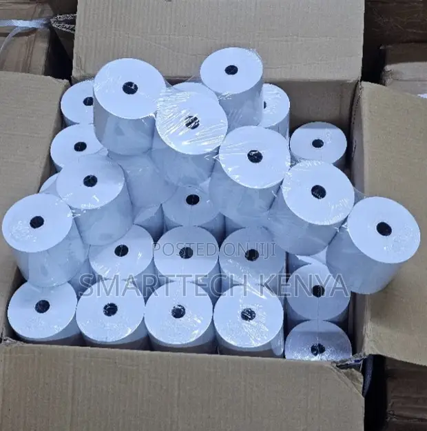 White Thermal Receipt Paper Rolls for POS Machines - 1