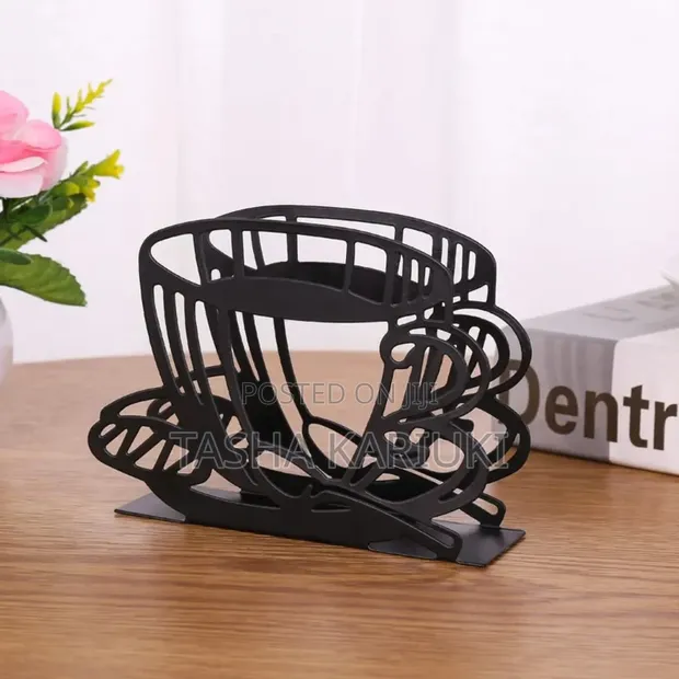 Modern Metallic Serviette Holder Gale - 1