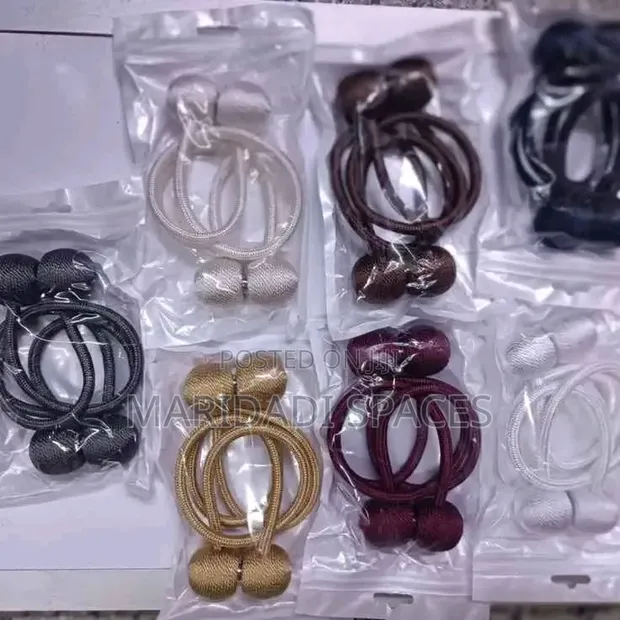 Multiple Colors of Magnetic Curtain Holders - 1
