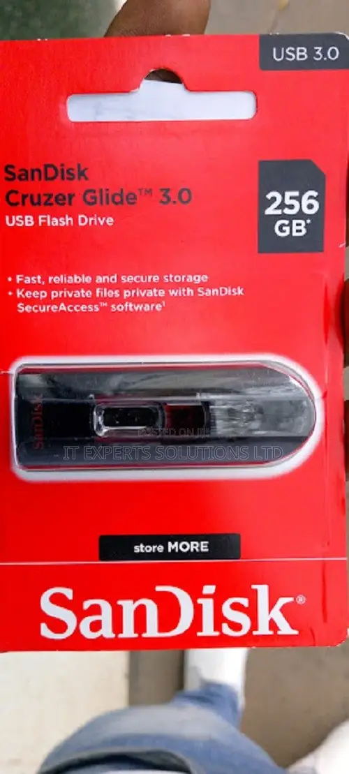 SanDisk 256GB Cruzer Glide 3.0 USB Flash Drive - 1