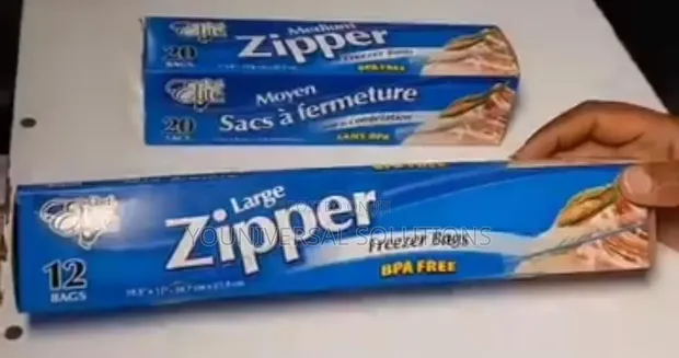 *Re-Usable Fridge Zipper Bags*1Kg 20pc Box*
*2kgs 12pc Box - 1