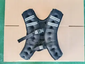 Black Weighted Training Vest - Adjustable