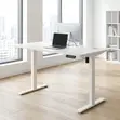 Electric Adjustable Standing Desk - White 1.4M - 1