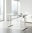 Electric Adjustable Standing Desk - White 1.4M - 4