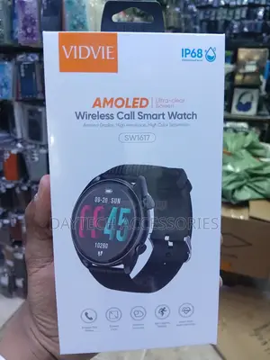 VIDVIE SW1617 AMOLED Smartwatch - Black