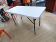 White Rectangular Folding Table - 2