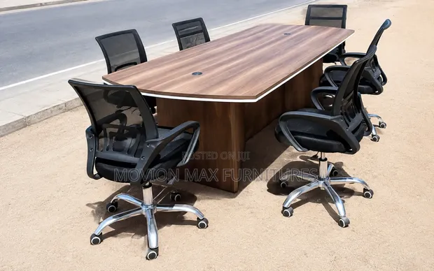 Boss Office Products Conference Boardroom Table - American Walnut - 1
