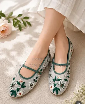 Zara Floral Ballerina Shoes - Ladies