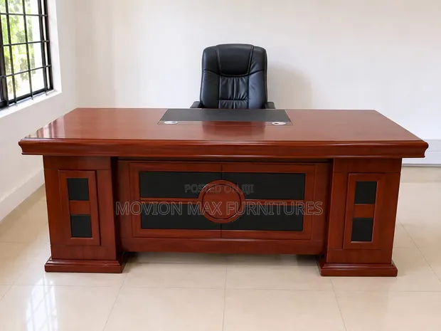 Executive Desk, 1.6m with Drawers - Boss Office Products - 1