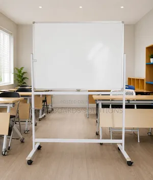 120x90cm Whiteboard with Wheeled Stand