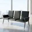 3-Seater Premium Office Waiting Bench - 1
