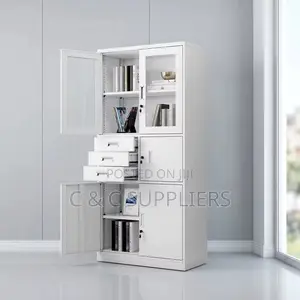 Metallic File Cabinet with In-Built Safe
