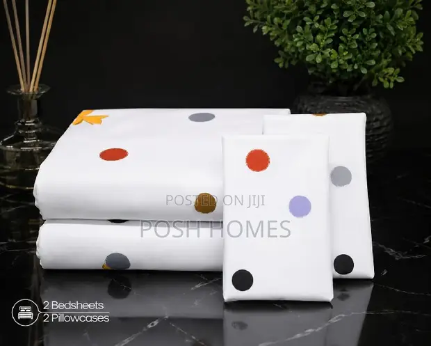 Floral Cotton Bedsheet Set - 1