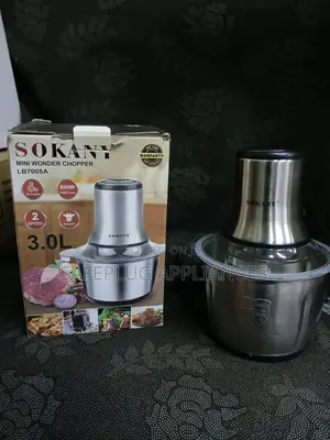 Sokany 3L Chopper and Grinder - Brand New