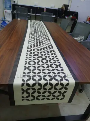 Washable Table Runner - Geometric Design