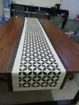 Washable Table Runner - Geometric Design - 2