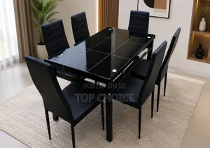 6-Seater Glass Dining Set