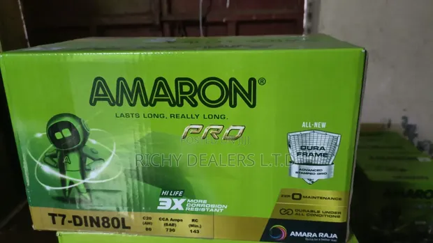 Amaron T7- Din80L MF Car Battery - 1