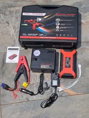 12V Car Jump Starter with Tyre Inflator & LED Light