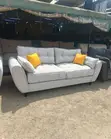 3 Seater Grey Butterfly Soft Sofa - 1