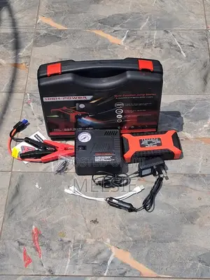 Car Jump Starter with Air Compressor & LED Light