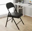 Portable Foldable Office Chair - Black - 2