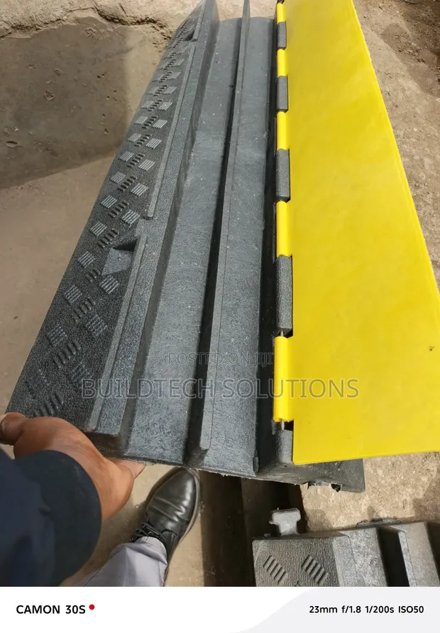 Heavy Duty 2-Channel Floor Cable Protector - 1