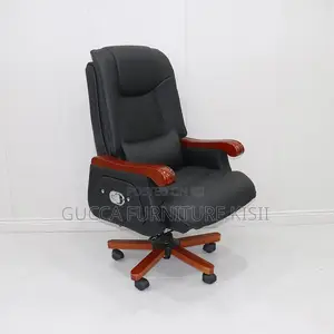 Modern Leather Swivel Office Chair