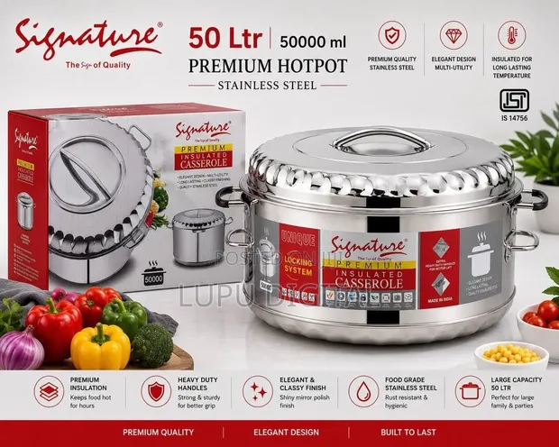 50L Premium Stainless Steel Hotpot - 1
