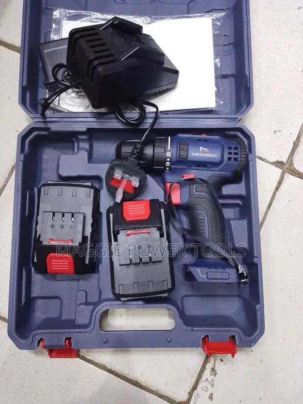 Maxmech Cordless Drill with 2 Batteries - 1