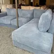 5 Seater Steel Grey Sectional Sofa - Free Delivery - 1