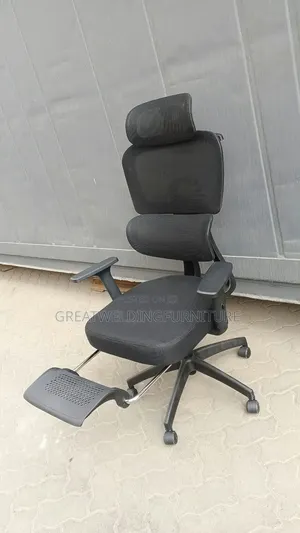 Ergonomic High-Back Mesh Office Chair with Footrest