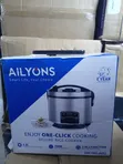 Ailyons Deluxe Rice Cooker 1.8L - Stainless Steel - 1