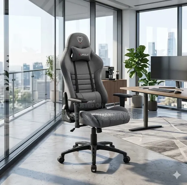 Ergonomic Gaming Chair - Reclining, Padded - 1