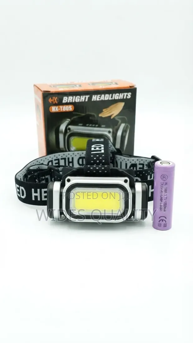 Rechargeable COB LED Headlamp with Motion Sensor - 1