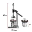 Heavy Duty Metallic Manual Citrus Juicer Stand Machine - 2