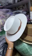 White Cute Stylish Men's Straw Hat - Yu - 1