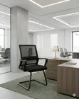 Mesh Waiting Chair | Modern Office Reception Seating - 1