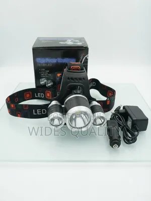 Rechargeable LED Headlamp with Triple Lamp