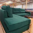 5 Seater Dark Green Sectional Sofa - Free Delivery - 1