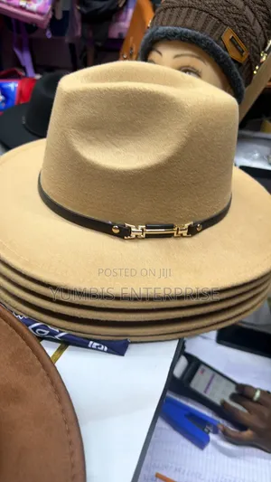 Kofia ya Fedora ya Beige - Unisex