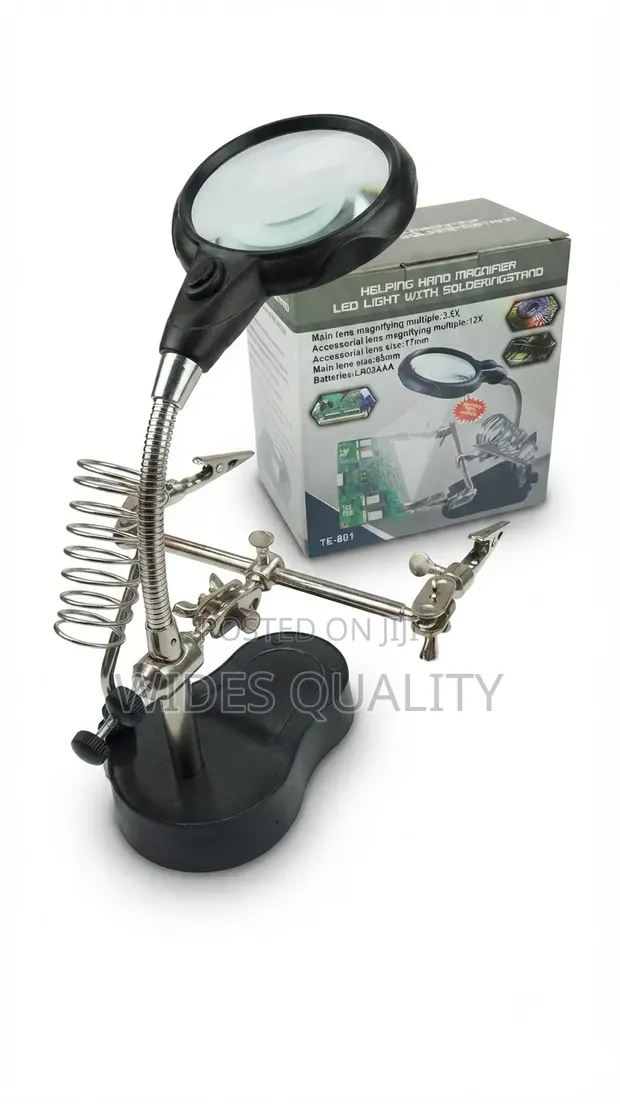 Helping Hand Magnifier with Light - 1