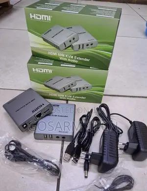 HDMI KVM Extender 60M - USB Keyboard Mouse, Audio, 1080P over CAT6