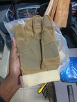 Tactical Gloves with Metallic Knuckle Protection - 2