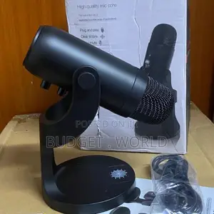 High-Quality Desktop Podcast Microphone with Noise Reduction