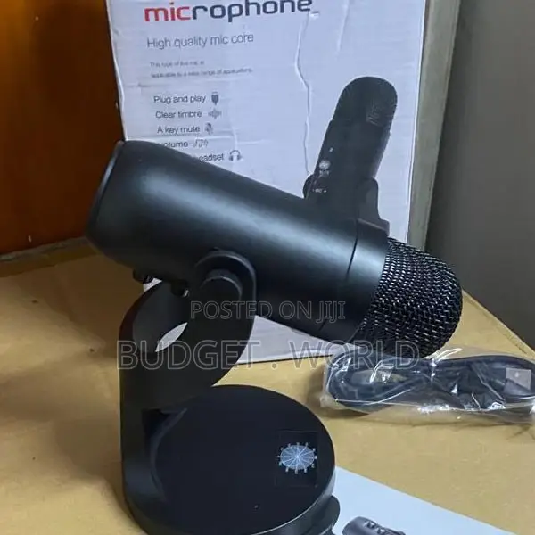 Premium Podcasting Microphone - Clear Voice, Reduced Noise - 1